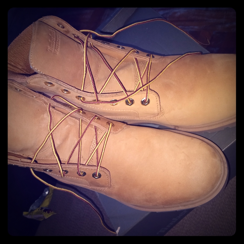 Timberland construction boots